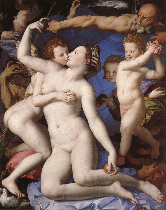 BRONZINO, Agnolo Allegories over Karleken and Time china oil painting image